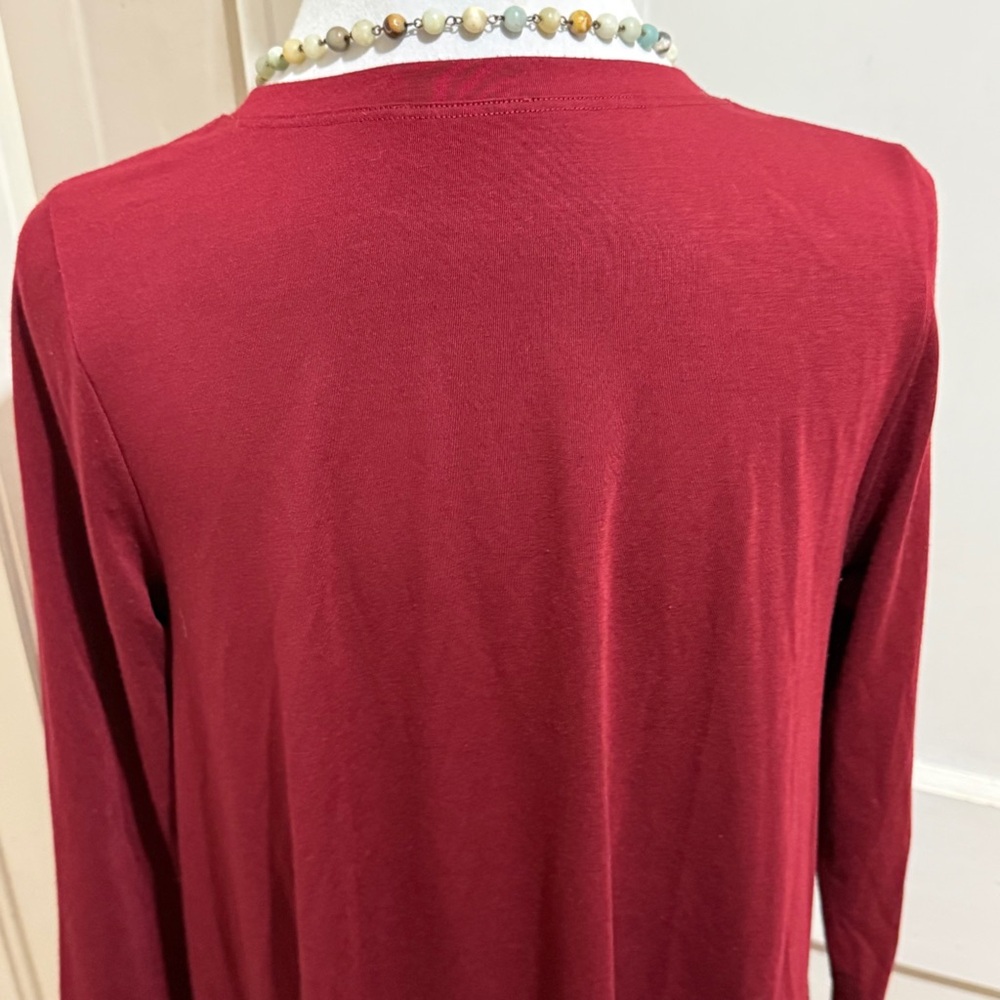 Mountain Mamas Elegant Maroon Tunic Top Women's Medium - Picture 11 of 11